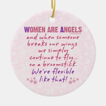 Women are Angels Ornament