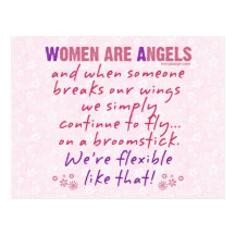 Women are Angels Postcard