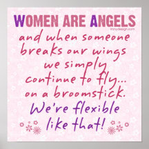 Women are Angels Print