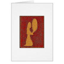 Women Frame Drumming Greeting Card