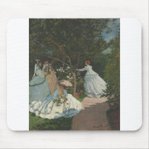 Women in the Garden (1866) Mousepad