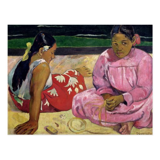 Women of Tahiti, On the Beach, 1891 Post Card