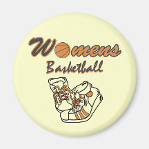 Women's Basketball Shoes T-shirts and Gifts Fridge Magnets