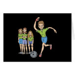 Womens Bowling Team Card