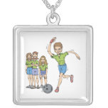Womens Bowling Team Personalised Necklace