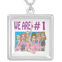 Womens Bowling Team Personalised Necklace