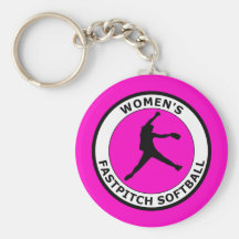 WOMEN'S FASTPITCH SOFTBALL KEY CHAINS