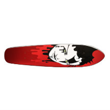 Women's Head - Tattoo - Red Skate Decks