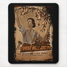 Women's Land Army Harvesting Mousemats