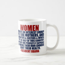 Women's Rights Obama Quote Mugs
