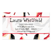 Womens Shoes High Heels Stilletto Business Card