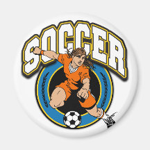 Women's Soccer Logo Refrigerator Magnet