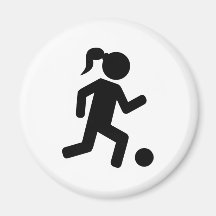 Women's soccer magnet