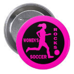 Women's Soccer Rocks Buttons