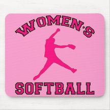WOMEN'S SOFTBALL MOUSEPAD