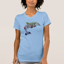 Womens tribal dolphin shirt
