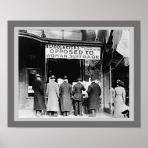 Women's Voting Rights - Opposed to Woman Suffrage Posters