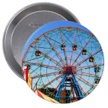 Wonder Wheel - Coney Island, NYC button