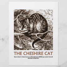 Wonderland The Cheshire Cat Personalised Flyer