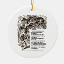 Wonderland Which Way I Ought To Go From Here Christmas Ornament