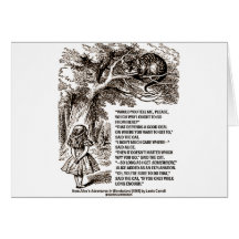 Wonderland Which Way I Ought To Go Quote Cards