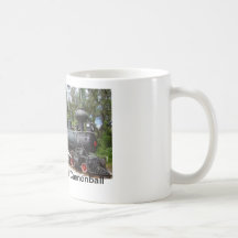 Wood burning Steam Train Coffee Mug