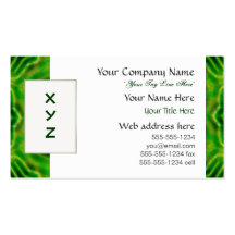 WOOD Element kaleido pattern Business Card