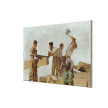 Wood Structure Stretched Canvas Prints