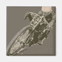 Wood Tracker Motordrome Board Racer Refrigerator Magnets