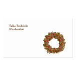 Wood Wreath Business Card Templates