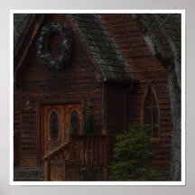 "Woodcut" Church Posters