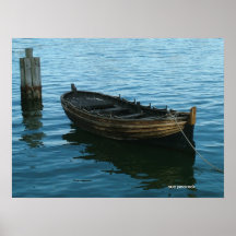 wooden boat 523, sue peacock print
