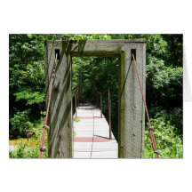Wooden Bridge Greeting Cards