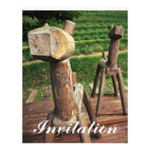 Wooden Horses Invites