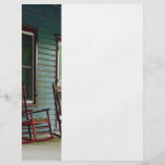 Wooden Rocking Chairs on Porch Custom Flyer