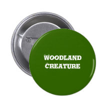 Woodland Creature. Green. Buttons