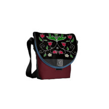 woodland floral courier bags