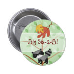 Woodland Racoon Button
