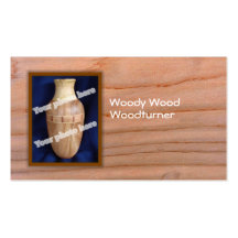 Woodturner Custom Photo Business Card Template