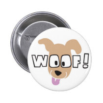 WOOF! Logo Merchandise buttons