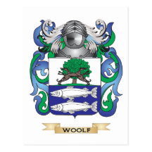 Woolf Family Crest (Coat of Arms) Post Card