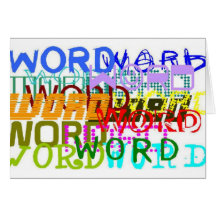 Word Greeting Card