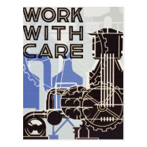 Work WIth Care Postcard