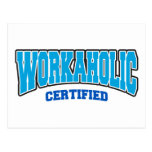 Workaholic Certified Post Cards