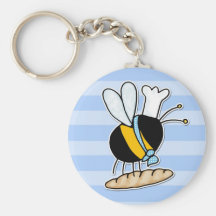 worker bee - baker keychain