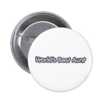 World's Best Aunt (Grey) buttons by pb_family2 World's Best Aunt (Grey) buttons