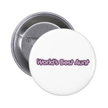 World's Best Aunt (Pink) buttons by pb_family2 World's Best Aunt (Pink) buttons