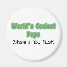 World's Coolest Pops Magnet