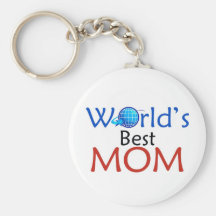 Worl'd Best MOM - Keychain