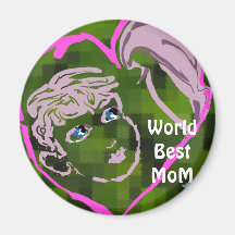 World Best MoM Magnet